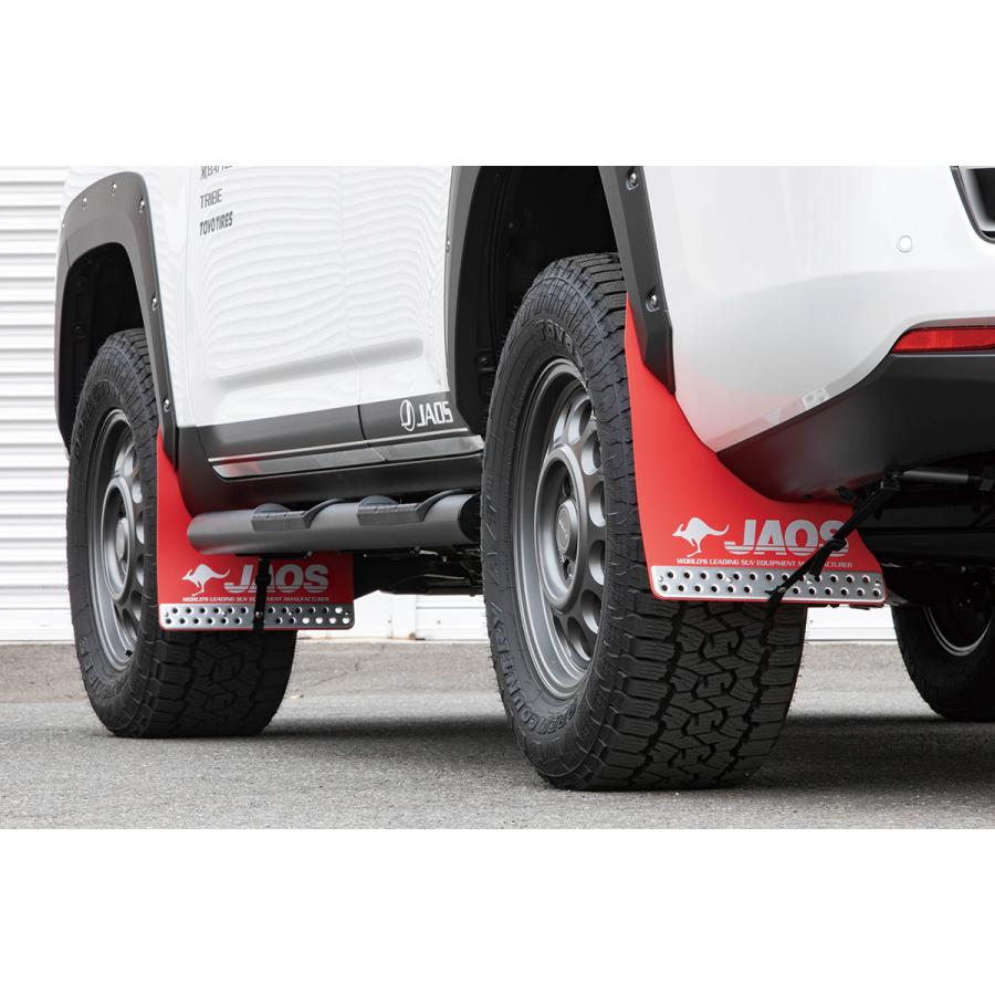 TOYOTA GRロゴ付きレッドマッドガード4枚セット TOYOTA GRロゴ付きレッドマッドガード4枚セット JAOS（ジャオス