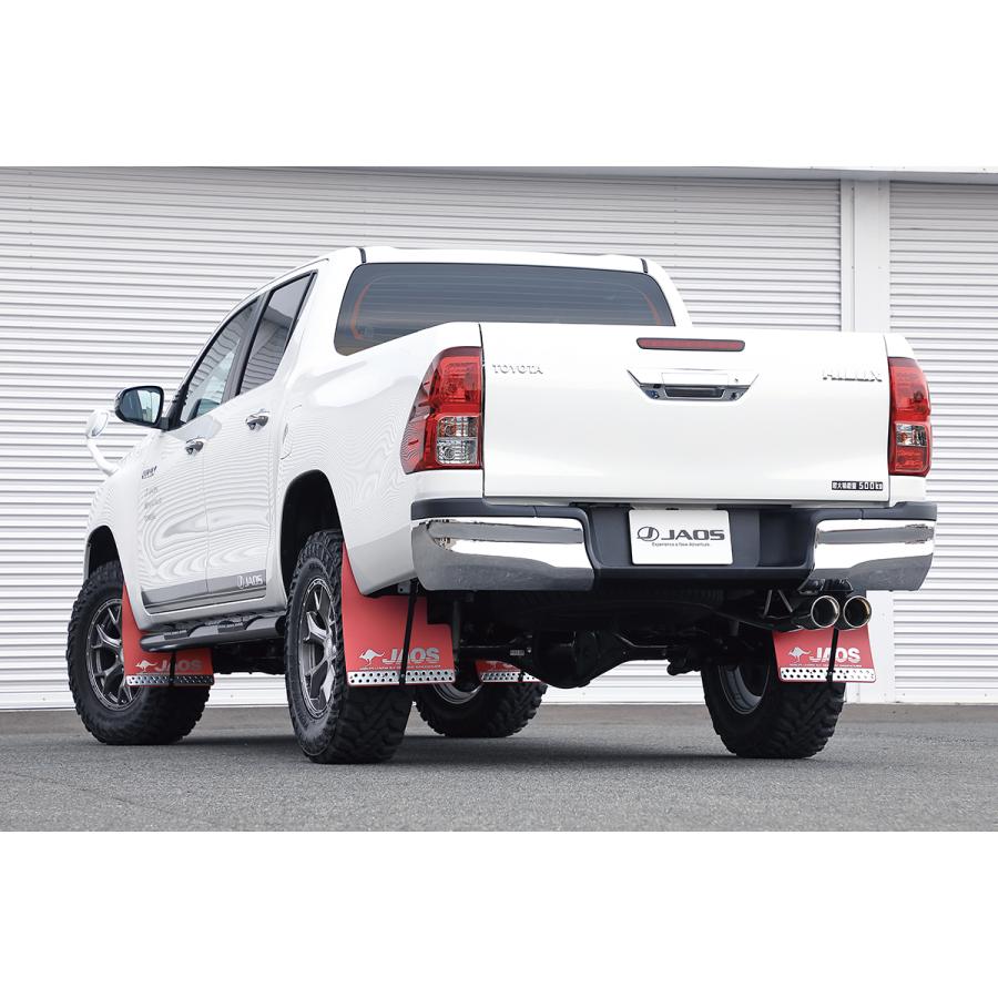 JAOS マッドガード3 ハイラックス 125系 フロントセット レッド JAOS マッドガード3 ハイラックス 125系 フロントセット レッド