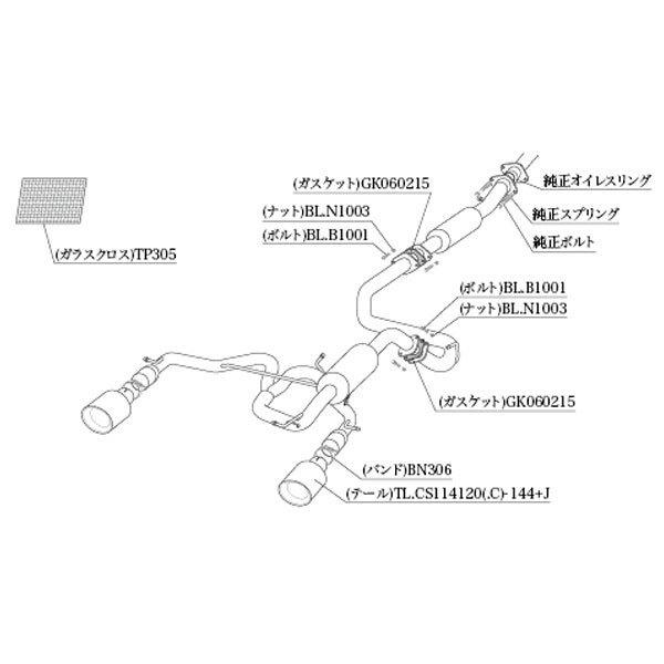 柿本改 柿本 改 マフラー スイフトスポーツ Class KR チタンフェイス