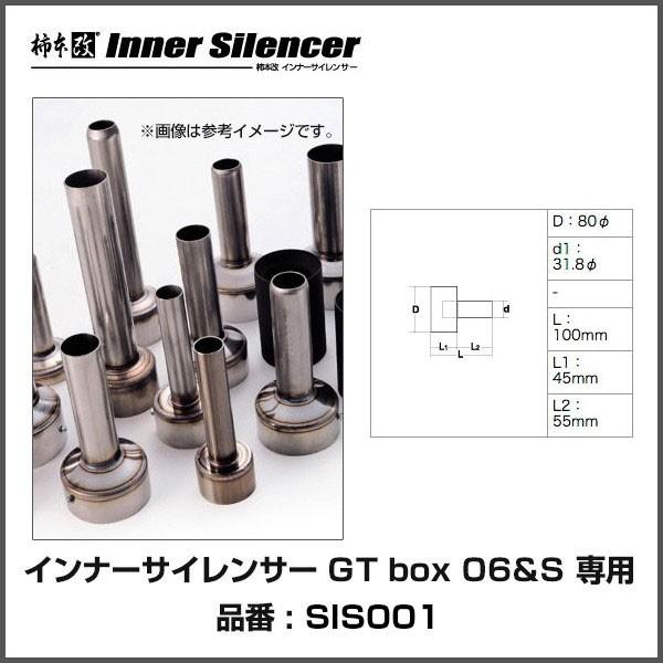 柿本改 カキモト インナーサイレンサー GTbox 06&S 専用 〔SIS001