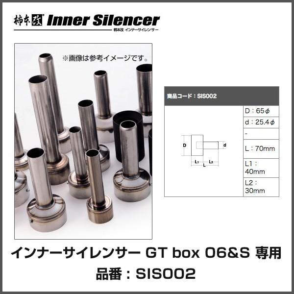 柿本改 カキモト インナーサイレンサー Gtbox 06&S 専用 〔SIS002