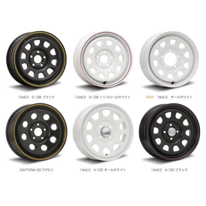 MLJ デイトナSS DAYTONA SS 15インチ 6.0J 30 5-108 BLACK ホイール1本