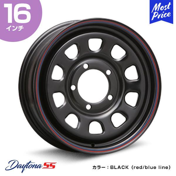 MLJ - デイトナSS DAYTONA SS 16in 5.5J 20 5-139 BLACK 車輪1本 | スチール写真車輪 2天下太平 黒いこと ジムニー JA JB カスタム 軽銀車輪 タイヤ、ホイール-車、バイク、自転車-自動車