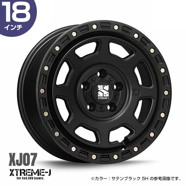 MLJ XTREME-J XJ07 18インチ 8.0J 40 5-114.3 サテンブラック ホイール