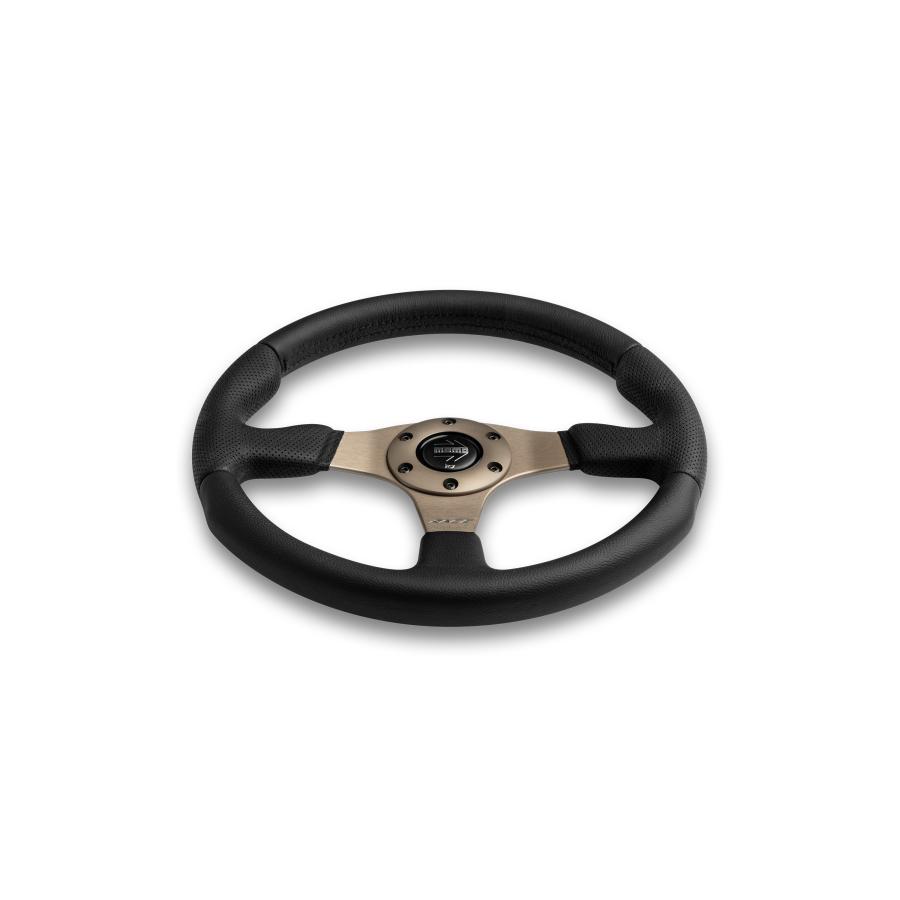 MOMO Race モモ　ステアリング 320mm ブラック MOMO ステアリング RACE 2.0 320mm ブラックレザー〔R-2〕| モモ