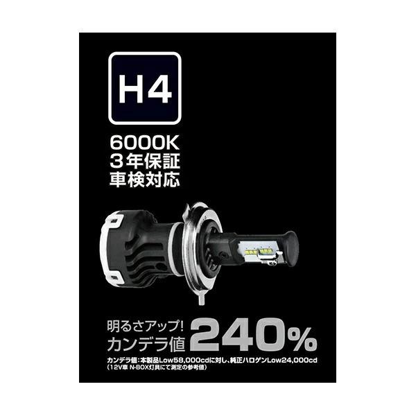 PIAA ピア ヘッド&フォグ用LEDバルブ 6000K H4 2個入り〔LEH140 PIAA ピア ヘッド&フォグ用LEDバルブ 6000K H4 2個入り〔LEH140