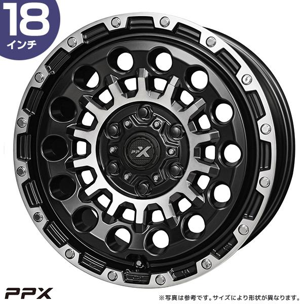 共豊 PPX GX14 18インチ 8.0J 50 6-139.7 マットブラック×ポリッシュ