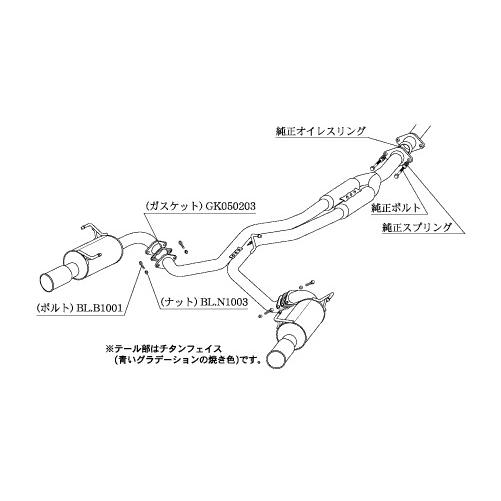 柿本改 マフラー Regu.06&R インプレッサ〔B22338〕| KAKIMOTO