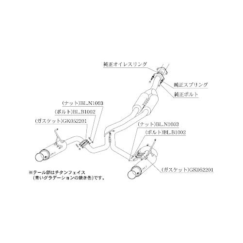 柿本改 マフラー Regu.06&R デュアルセンター付 スバル レヴォーグ