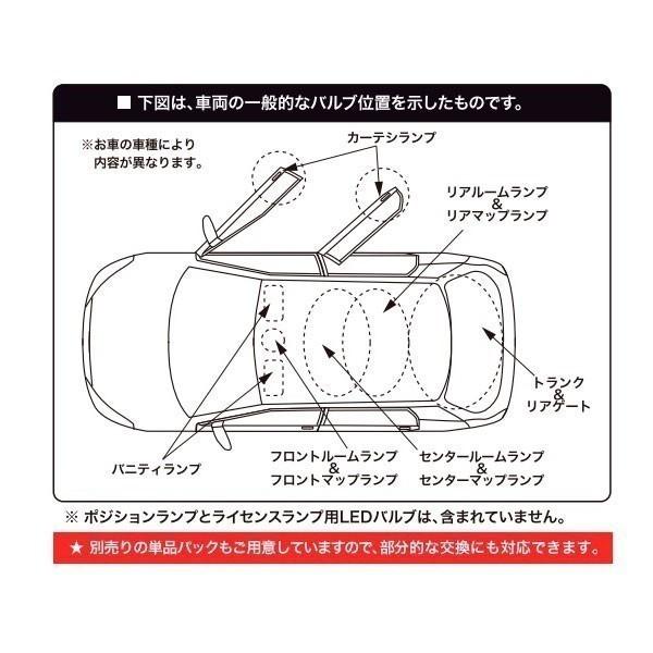 純正品特価 AIR ZERO LED ルームランプ コンプリート セット 〔ARLC209〕 オデッセイ (RB3，RB4・・L/Li/Absolute用） ：LED入数: 12