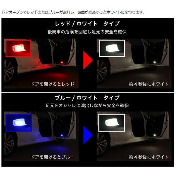 オーダー依頼 AIR ZERO LED フット/カーテシランプ 〔ASACTY1R〕 レッド