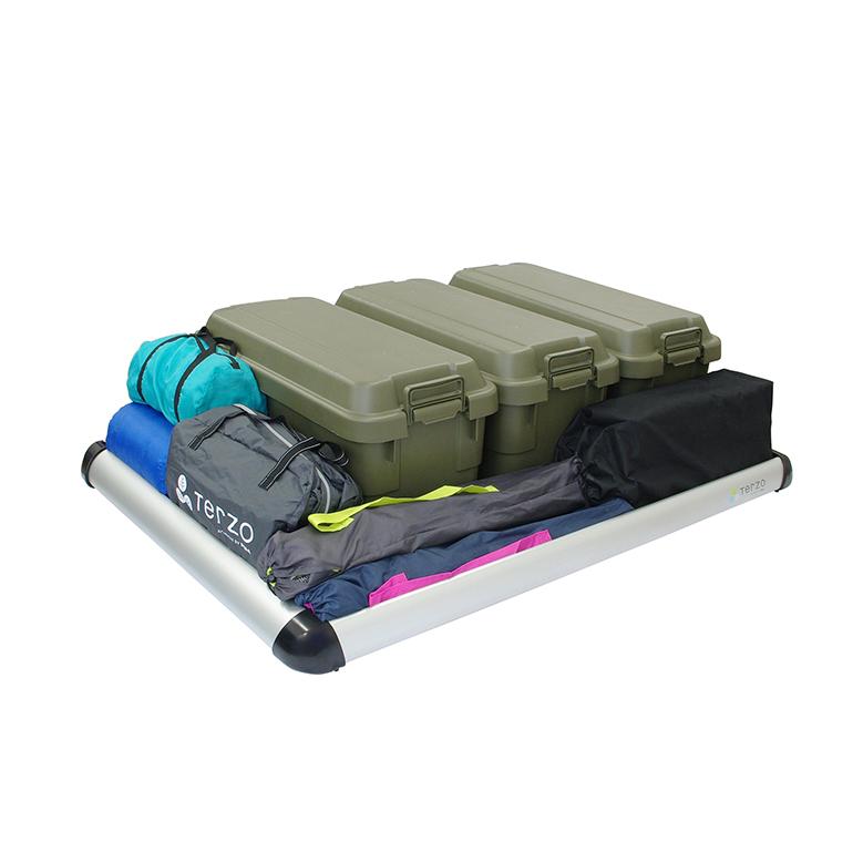 TERZO ROOF RACK WIDE LONG ルーフラックワイドロング シルバー〔EA308 