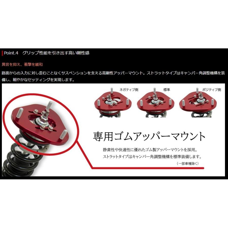 タナベ 車高調 GT FUNTORIDE DAMPER カローラスポーツハイブリッド〔FRDZWE211HK〕| ジーティー ファントライド ダンパー サスペンション 全長調整式 TANABEの画像