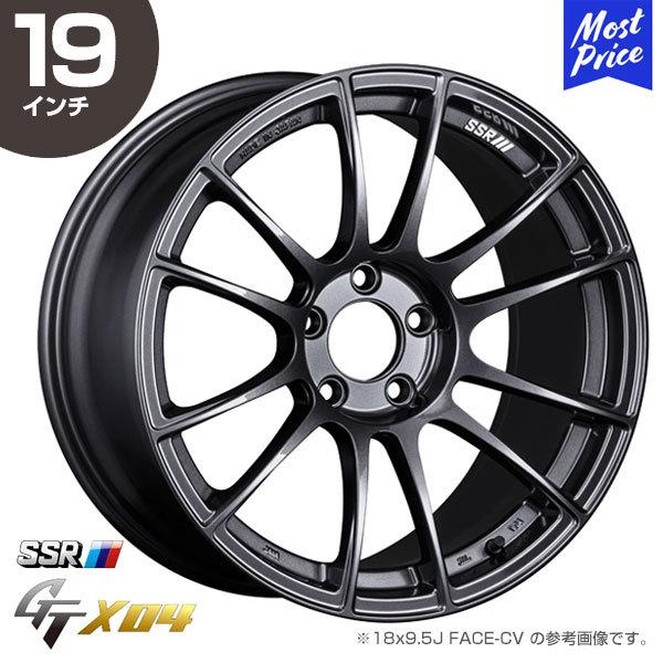 SSR GTX04 ジーティーエックスゼロフォー 19インチ 8.5J 45 5-114.3 SMI ダークガンメタ ホイール1本 レーシングホイール 軽量 アルミホイール