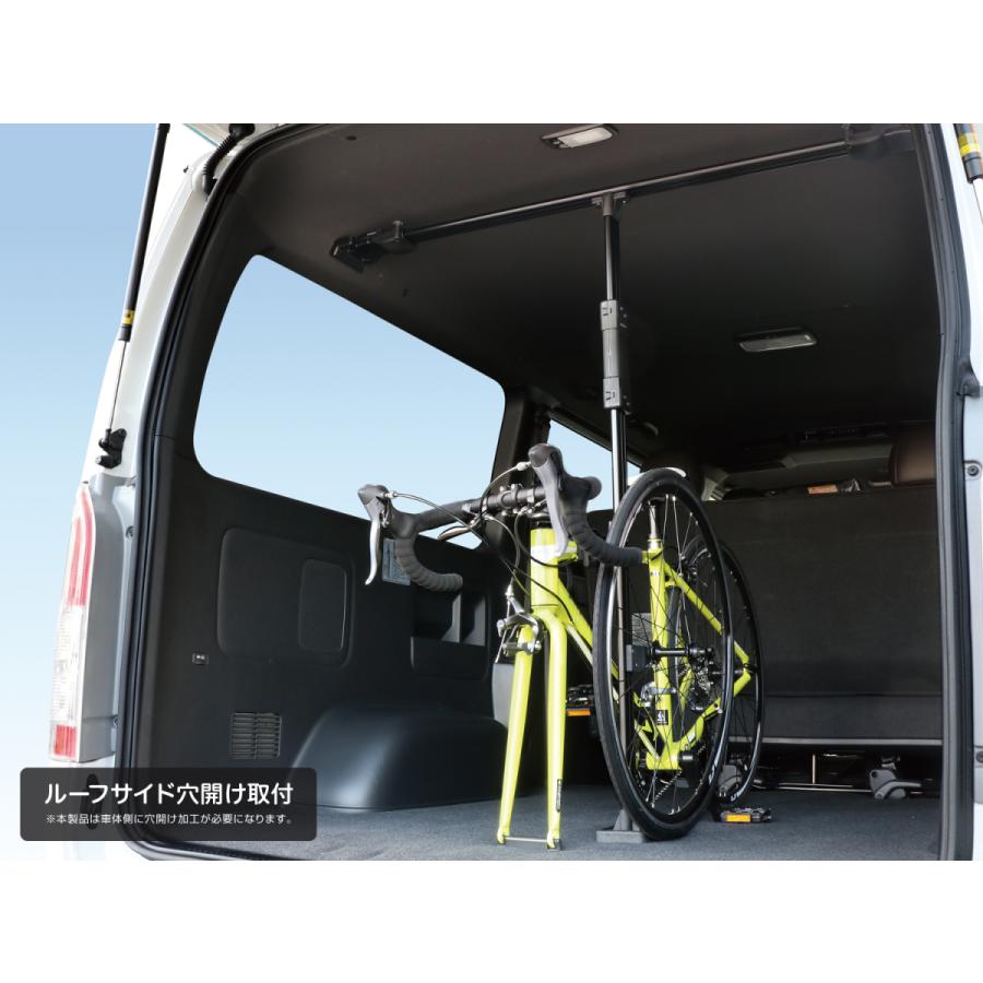 VISOA YAC ヤック 200系 ハイエース スーパーGL標準専用 サイクルスタンド〔U-HA1B〕TOYOTA HIACE 自転車 車種 ...