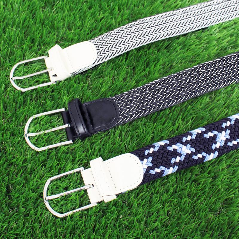 ベルト メンズ ゴルフベルト ゴルフウェア ゴム ストレッチ 伸縮 伸びる 編みこみ メッシュ フリーサイズ スポーツ カジュアル 男性 無地