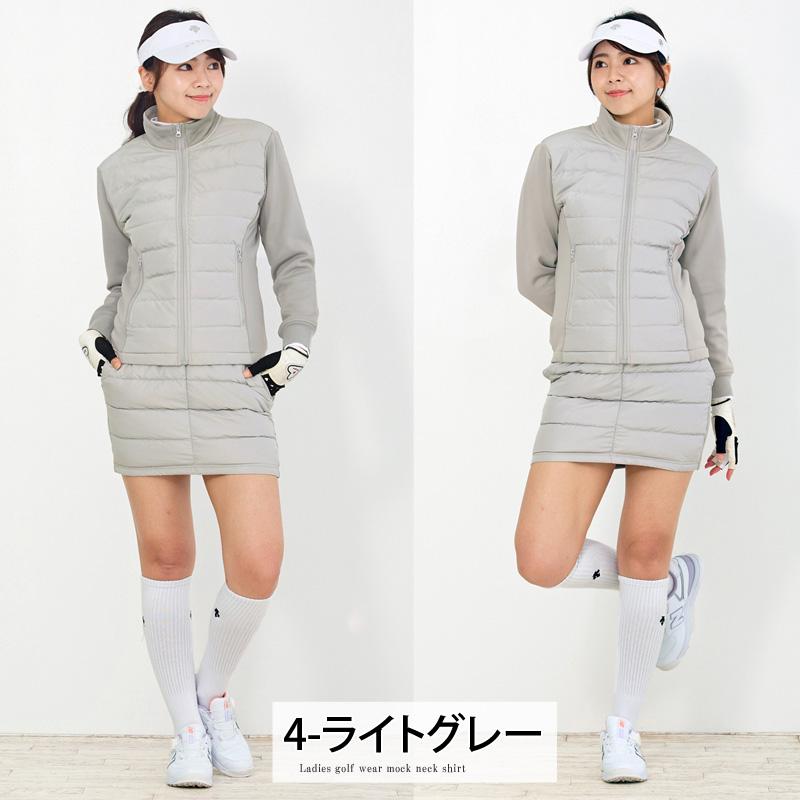 ゴルフウェア レディース ダウン上下セットアップ ダウンジャケット