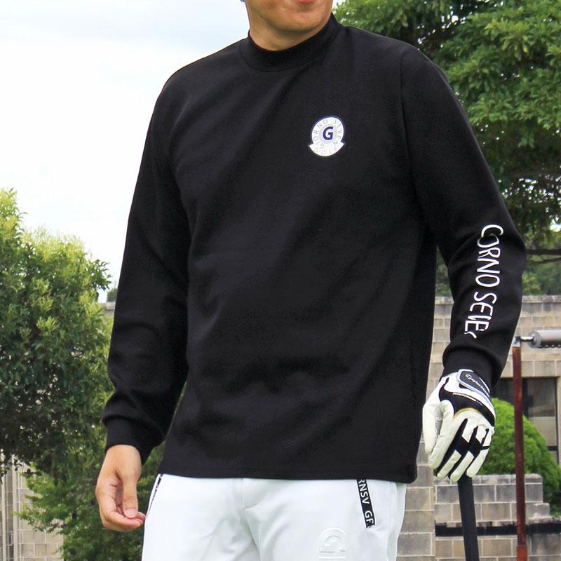 ゴルフ モックネックシャツ ハイネックTシャツ メンズ ゴルフ