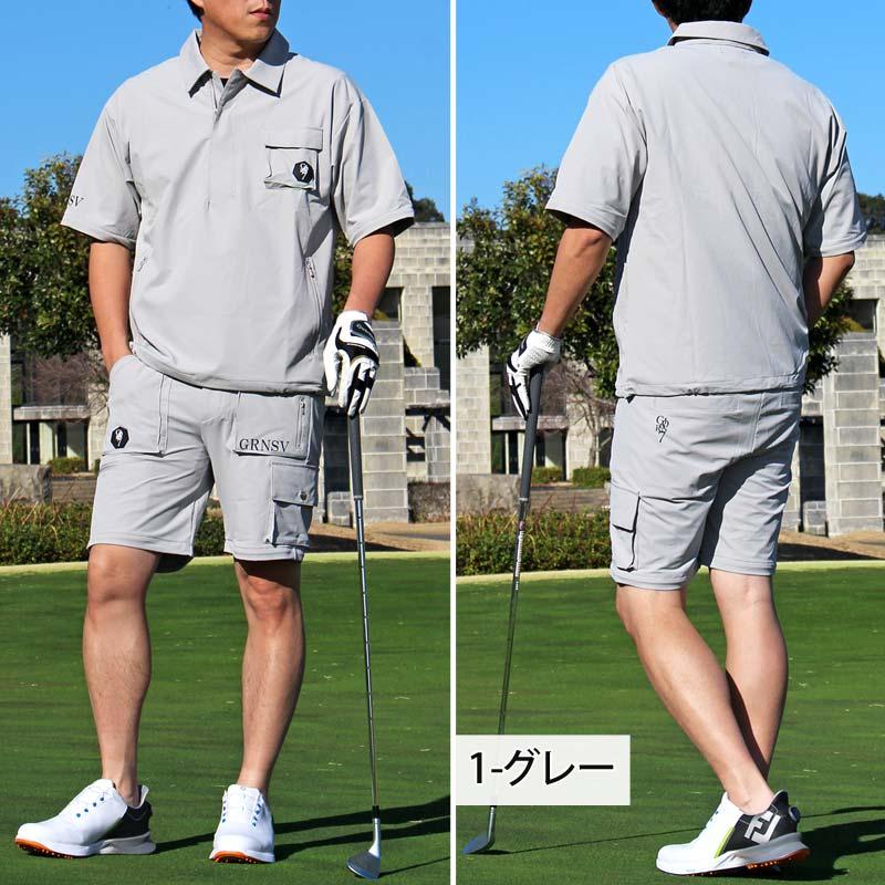 ゴルフウェア 4WAY 上下セットアップ メンズ ゴルフパンツ GIORNO