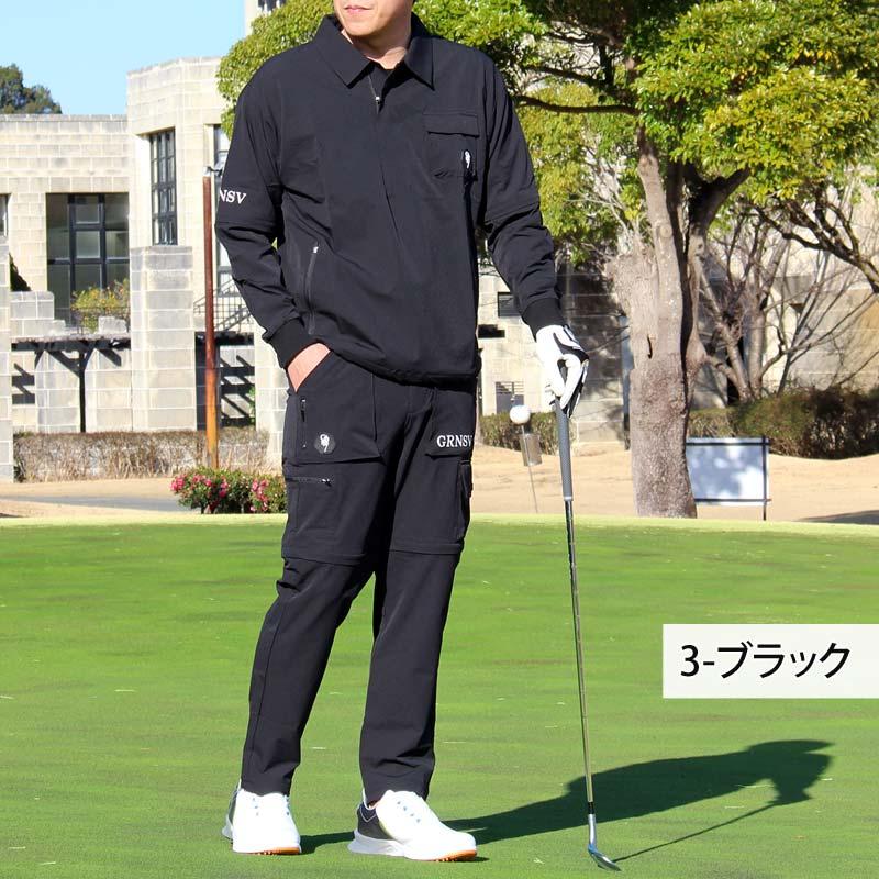 ゴルフウェア 4WAY 上下セットアップ メンズ ゴルフパンツ GIORNO