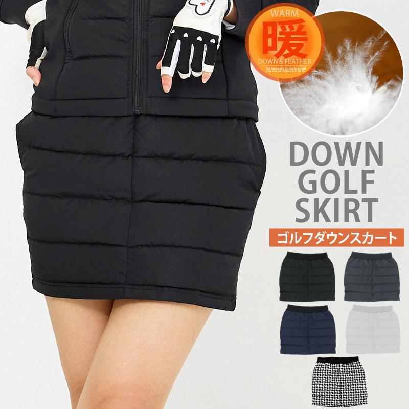 専用 ANEW GOLF ゴルフスカート M ダウン ブラック ゴルフスカート レディース ダウンスカート ゴルフウェア暖か裏起毛