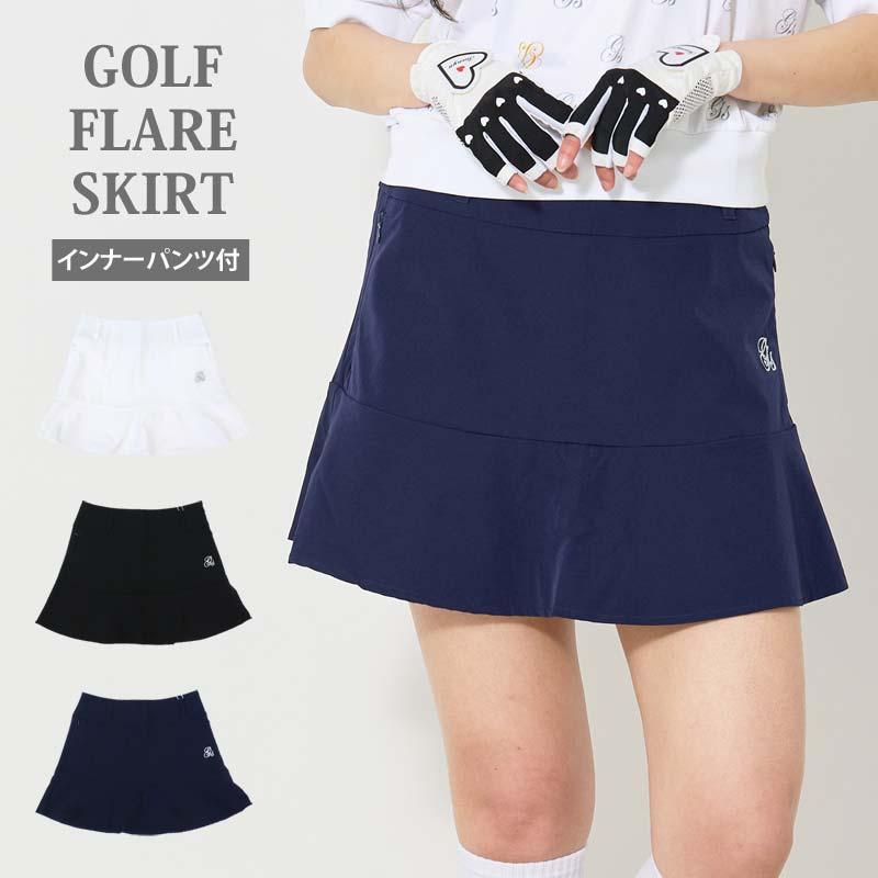 ゴルフスカート レディース ゴルフウェア gs GOLF フレアスカート