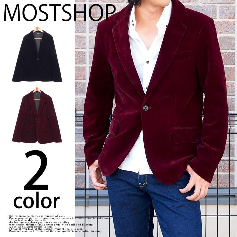 テーラードジャケット メンズ ベルベット 無地 ノッチドラペル ベロア素材 テーラードジャケット Zc Jkt 4 Most 人気メンズ服通販のmostshop 通販 Yahoo ショッピング