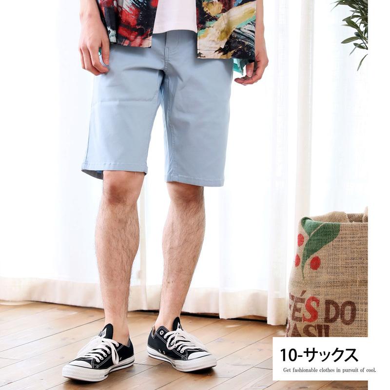 ハーフパンツ ショートパンツ メンズ ストレッチ チノパン 無地 短パン ショーツ 大きいサイズあり 春夏｜mostshop｜24