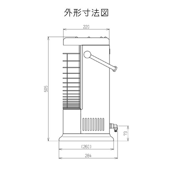 ガスストーブ R-852PMS3(C) プロパンガス用 リンナイ 暖房器具 ガス赤外線ストーブ｜mot-e-gas｜06