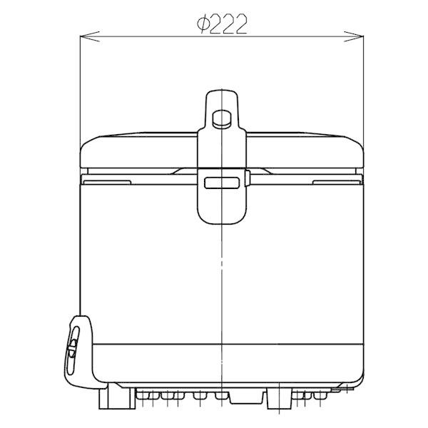 ガス炊飯器 リンナイ RR-050FS(A)(DB) こがまる 5合炊き 炊飯のみ ダークブラウン｜mot-e-gas｜05