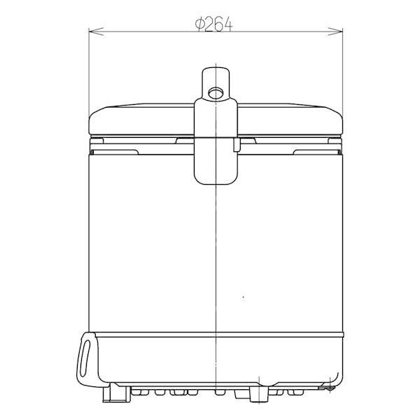 ガス炊飯器 リンナイ RR-100FS(A)(DB) こがまる 10合炊き 炊飯のみ ダークブラウン