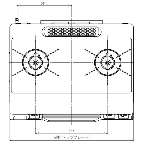 LAKUCIE ガステーブル リンナイ RT66WC1RA-BG LAKUCIEfine ラクシエ