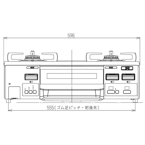ガステーブル リンナイ RT66WH1RGA-BG LAKUCIEfine ラクシエファイン ガスコンロ 都市ガス12A/13A用 ＬＰガス/プロパンガス用 ココットプレート付属 爆買の画像