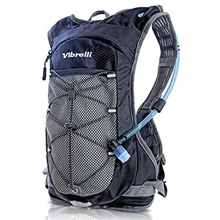 Vibrelli Hydration Pack & 2L Hydration Bladder - High Flow Bite Valve Hydra