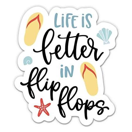 GT Graphics Express Life is Better インチ Flip Flops - 3\