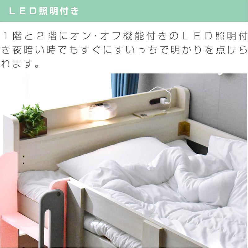 【美品】ベット2セット｜スモールシングル2台｜直接取引限定（配達あり） ニトリ（NITORI） 頑丈二段ベッド セミシングルショートサイズ(TN01 WW