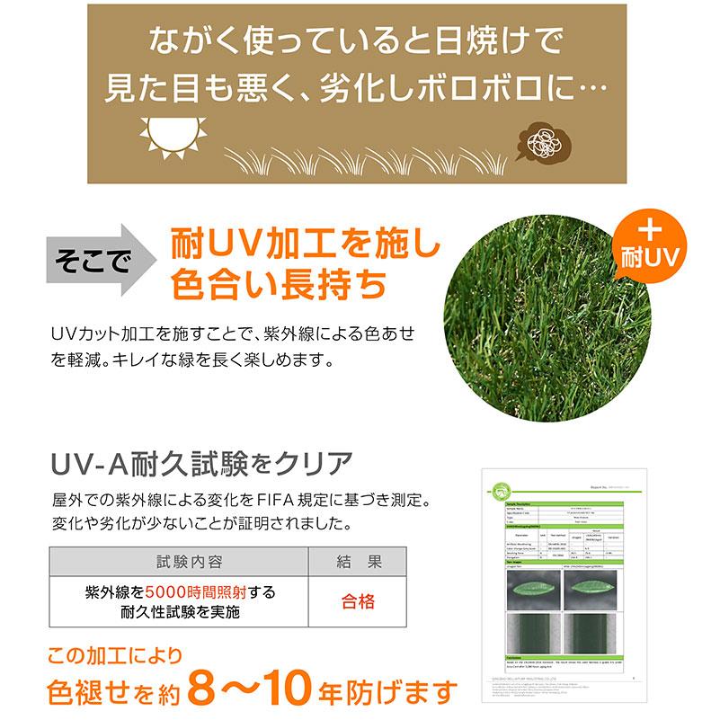 人工芝 芝生 芝 人工芝生 ガーデン 最安値に挑戦! ドッグラン サッカー 超高密度47万本 防草シート一体型 耐候性10年 芝丈35ｍｍ 固定ピン付 2×5ｍロール｜mote-kagu｜10