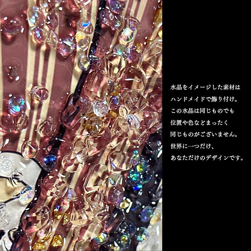 水晶パネル アートパネル 42×52cm 名画 歌舞伎 フレーム付き クリスタル 絵 イラスト おしゃれ 高級感 KH2100_4
