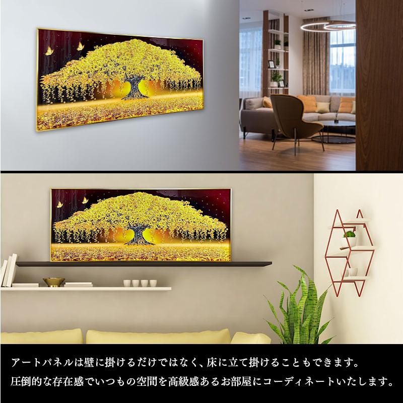 水晶パネル アートパネル 60×150cm 開運画 金フレーム付き クリスタル シルバー 絵 イラスト おしゃれ 高級感 KH2750｜mote-kagu｜06