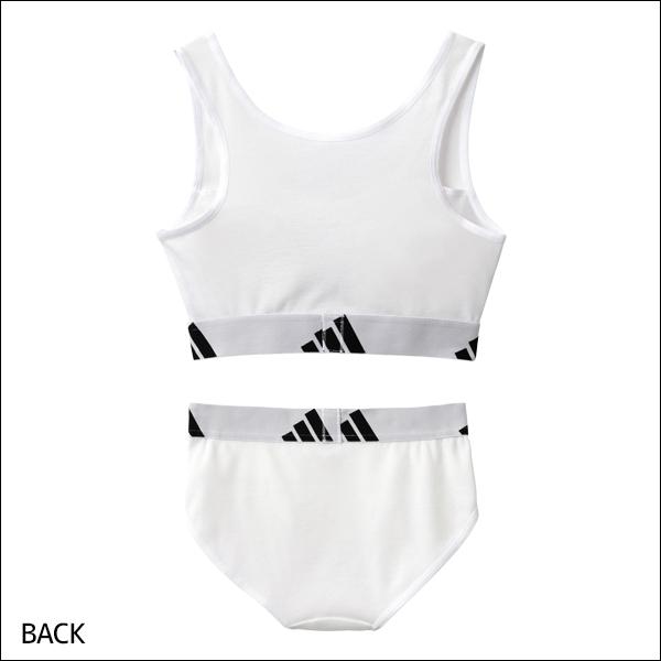 adidas（アディダス） ジュニアレディース ハーフトップ&ショーツ 上下