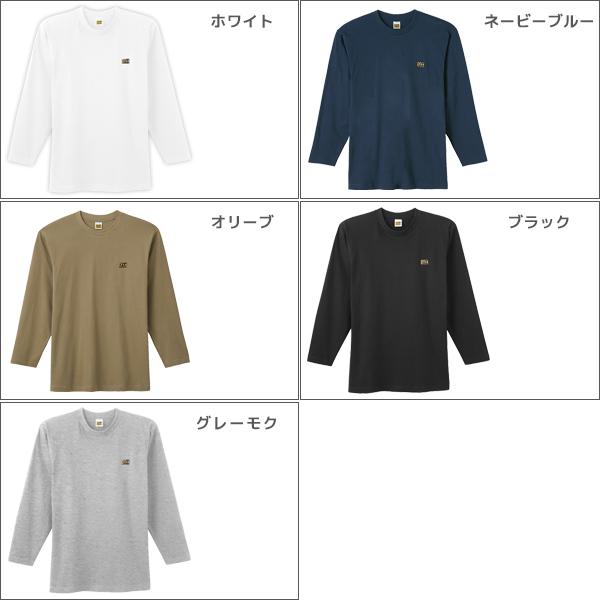 G.T.HAWKINS ホーキンス 天竺 クルーネックロングスリーブTシャツ 長袖丸首 グンゼ GUNZE 綿100% HK2108A｜mote｜02