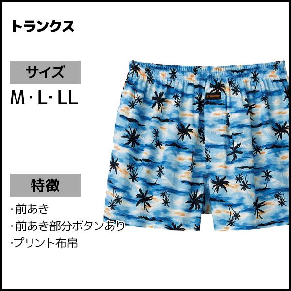 同色5枚セット G.T.HAWKINS ホーキンス トランクス 前あき グンゼ GUNZE | G.T.HAWKINS | 02