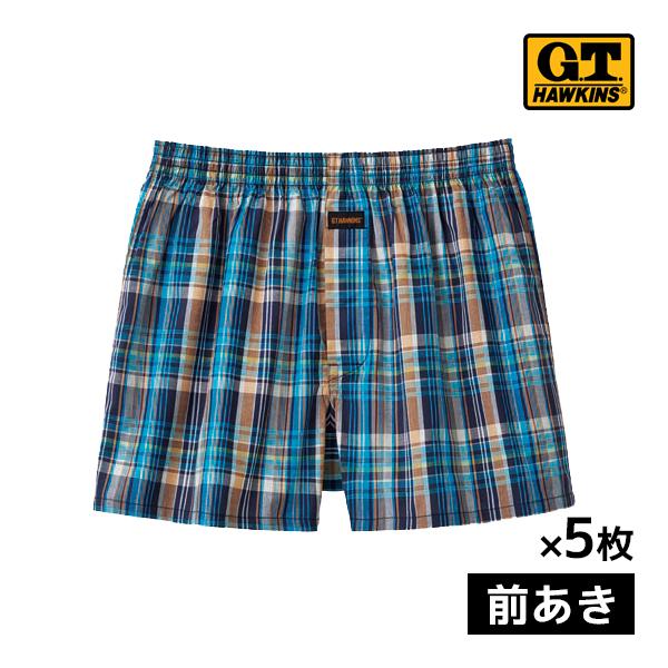 同色5枚セット G.T.HAWKINS ホーキンス トランクス 前あき グンゼ GUNZE | G.T.HAWKINS