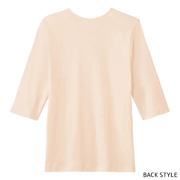 同色3枚セット 愛情らくらく らくらく肌着 7分袖ワンタッチインナー 綿100% 婦人 女性 グンゼ GUNZE