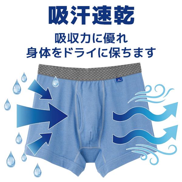 COOLMAGIC クールマジック 吸汗速乾×消臭加工 ボクサーブリーフ 前あき