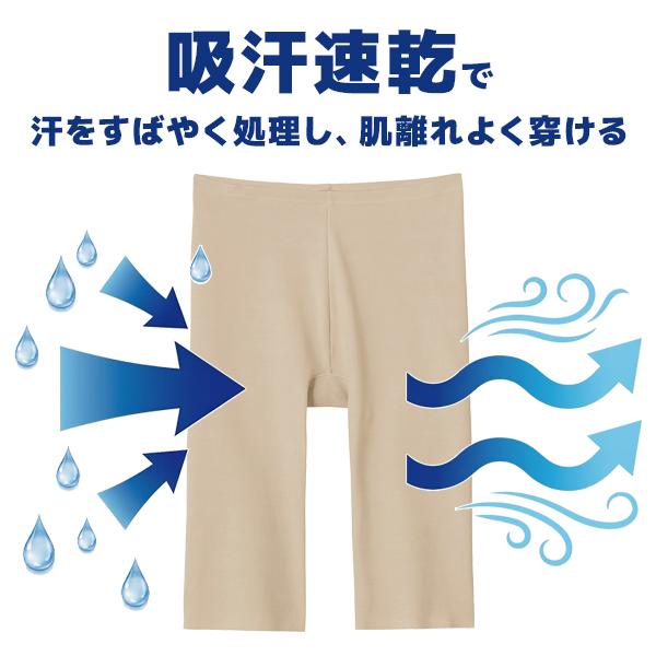 COOLMAGIC 同色3枚セット クールマジック 素肌さらり 5分丈 レギュラー