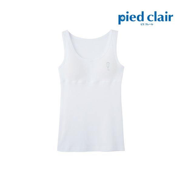 ジュニアレディース Pied Clair ピエクレール Stage2 タンクトップ パッド入り グンゼ Gunze 綿100 Pcd9570