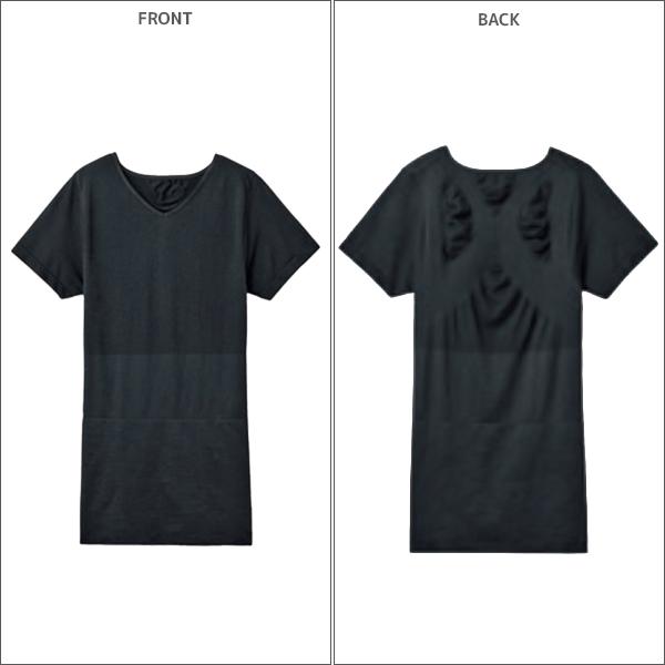 RIZAP（ライザップ） メンズ シームレス レギュラー VネックTシャツ