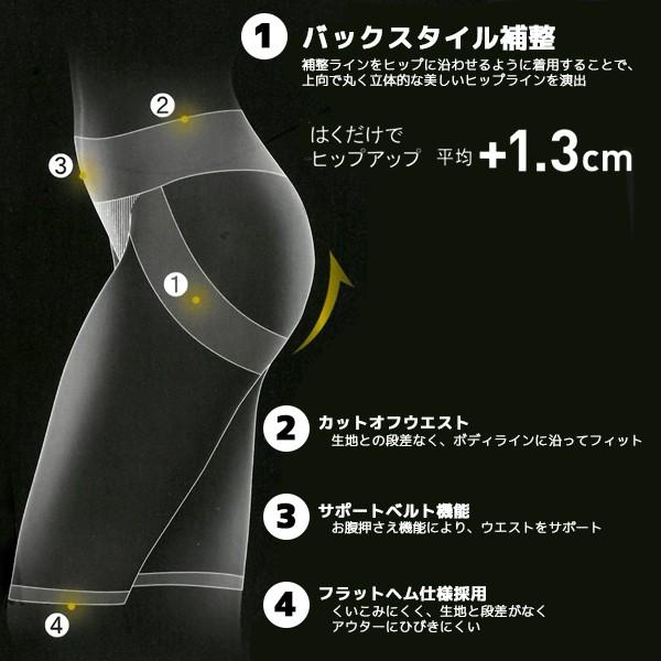 GUNZE（グンゼ） RIZAP ライザップ ヒップアップ5分丈ボトムス