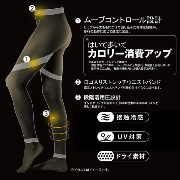GUNZE（グンゼ） 3枚セット RIZAP ライザップ 着圧レギンス 10分丈 は